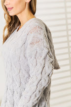 Cable-Knit Hooded Sweater – Cozy, Classic & Perfect for Winter
