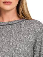 Zenana Soft Melange Hacci Long Sleeve Tee – Cozy Everyday Essential