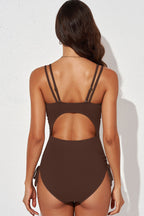 Tied Cutout Plunge One-Piece Swimsuit – Sexy Chic Swimwear