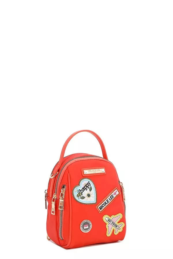 Embroidered Travel Patch Bag | Multi-Way Backpack, Crossbody & Handbag