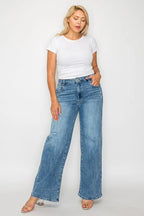 High Rise Wide Leg Jeans – Flattering, Vintage & Plus-Size Friendly