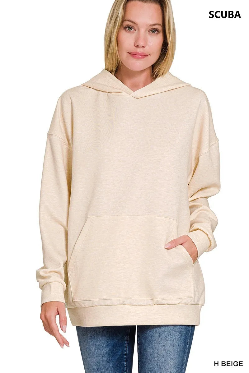 Oversized Scuba Hoodie – Relaxed Fit with Kangaroo Pocket