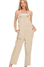 Sand Beige Denim Overalls – Classic, Durable & Effortlessly Stylish