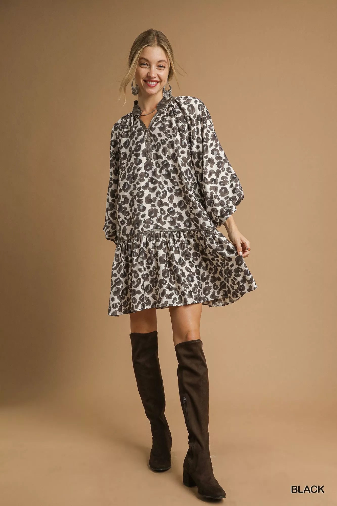 Leopard Print Tiered Mini Dress | Trendy Women’s Casual & Party Outfit