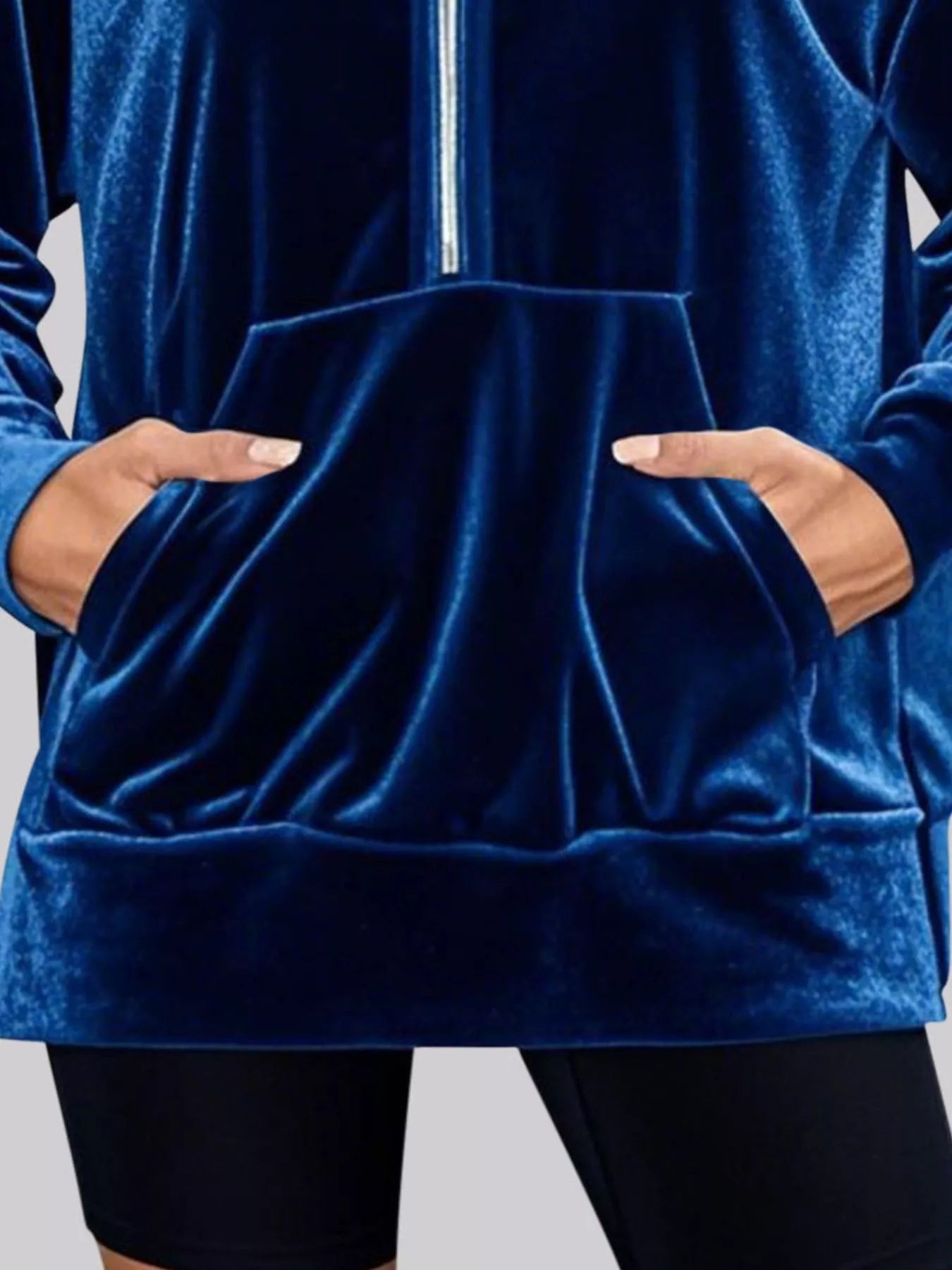 Half Zip Kangaroo Pocket Hoodie – Cozy Casual Pullover