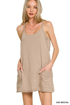 Cami Mini Dress with Built-In Romper Liner | Trendy Women’s Summer Outfit