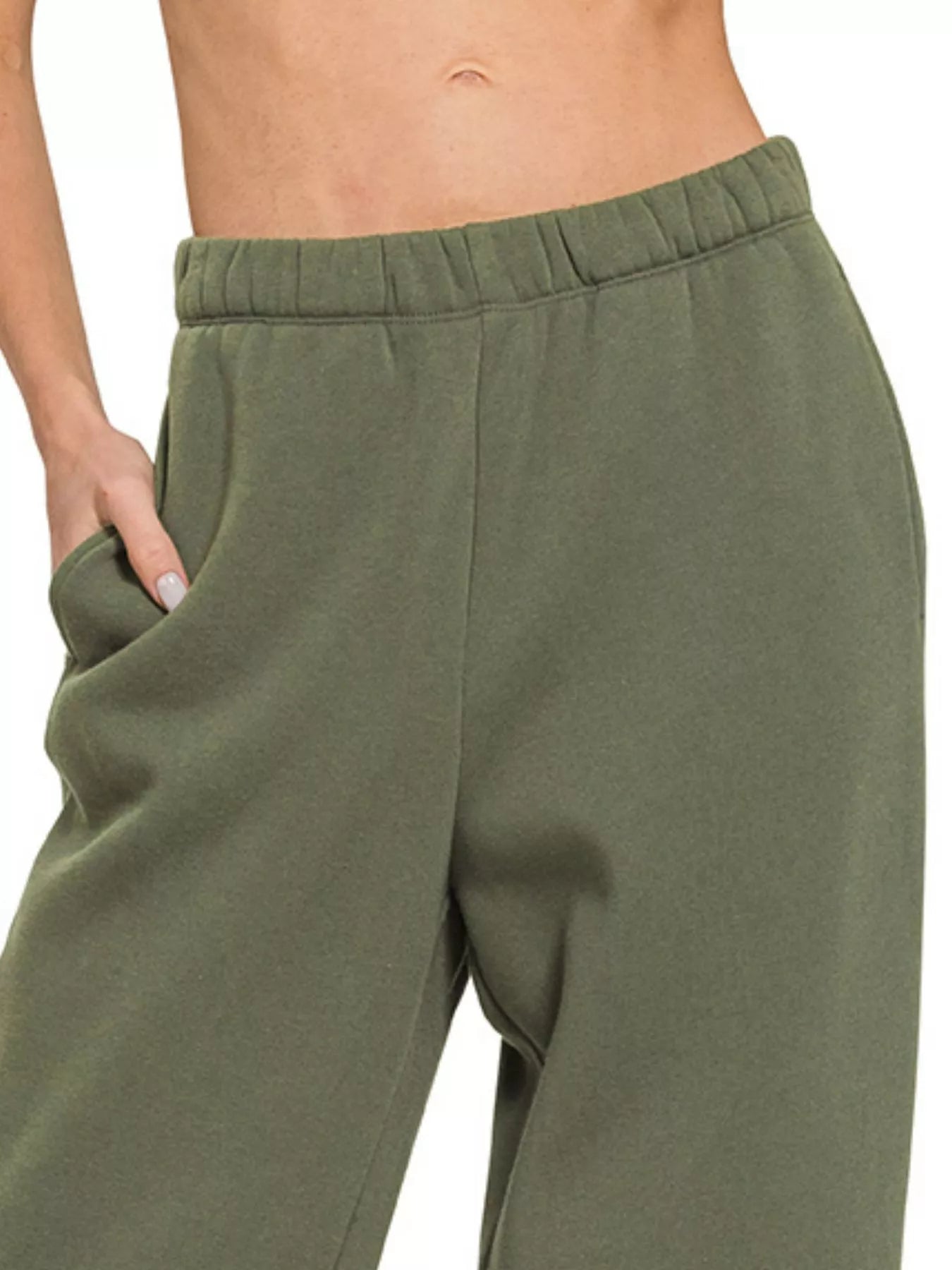 Zenana Relaxed Fit Lounge Pants – Olive Green Comfort Style