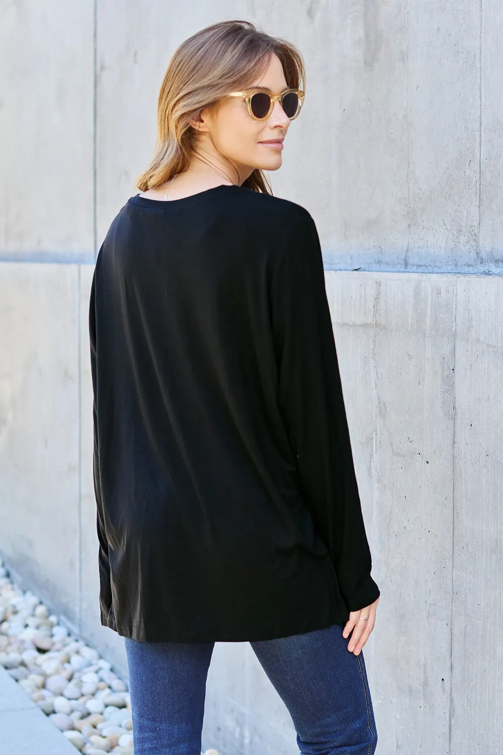 V-Neck Long Sleeve Top – Classic, Flattering & Versatile