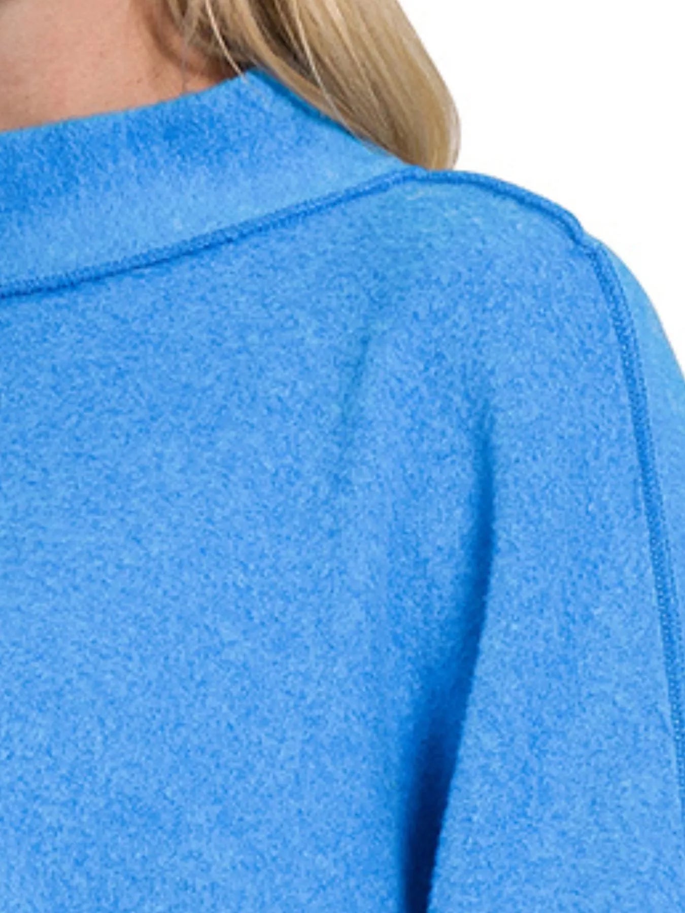 Zenana Brushed Melange Hacci Cropped Sweater – Cozy & Trendy Women’s Top