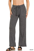 Zenana Ribbed Drawstring Lounge Pants – Cozy, Stretchy & Stylish Everyday Comfort