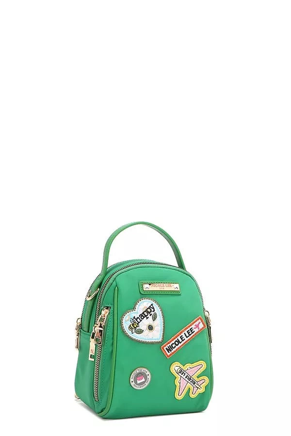Embroidered Travel Patch Bag | Multi-Way Backpack, Crossbody & Handbag