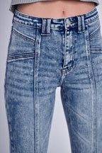 Artemis Vintage High Rise Stretch Flare Jeans – Classic Retro Fit