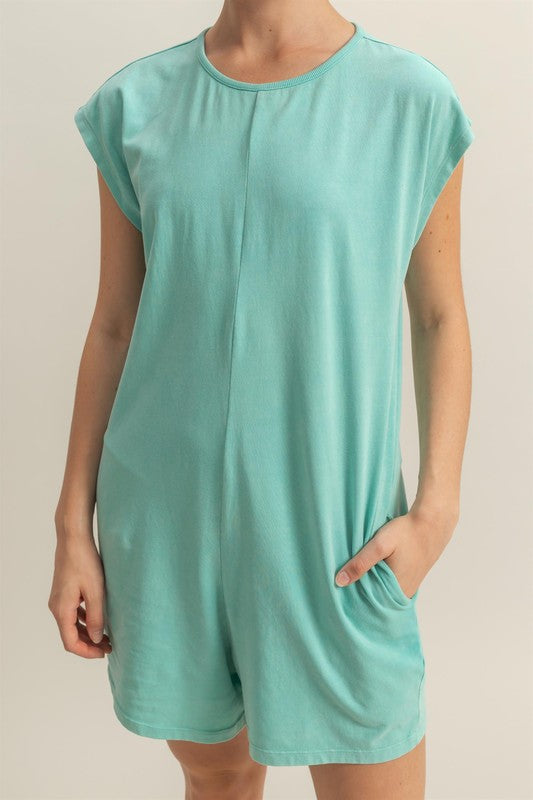 HYFVE Round Neck Cap Sleeve Relaxed Fit Breezy Romper