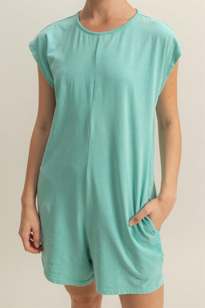 HYFVE Round Neck Cap Sleeve Relaxed Fit Breezy Romper