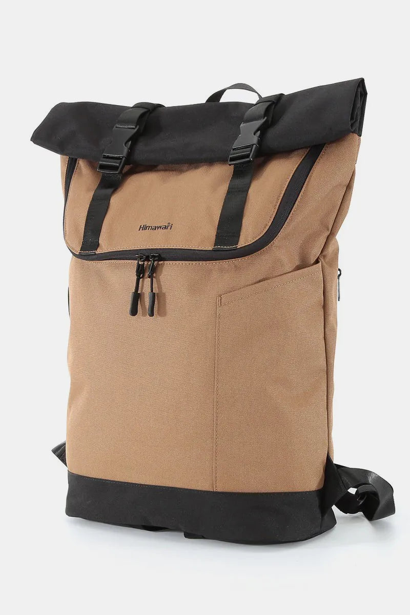 Contrast Waterproof Canvas Backpack – Durable & Stylish Everyday Bag