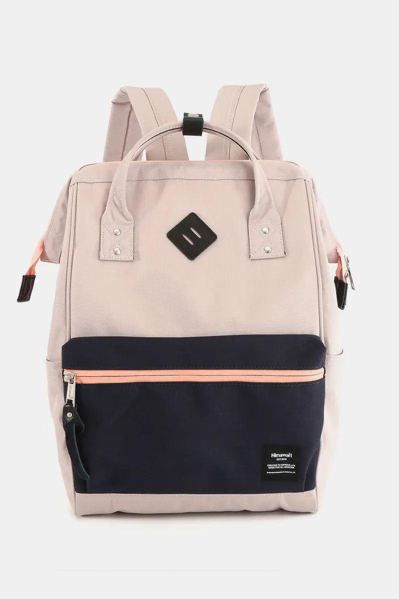 Contrast Waterproof Backpack with Reinforced Edges Durable & Stylish