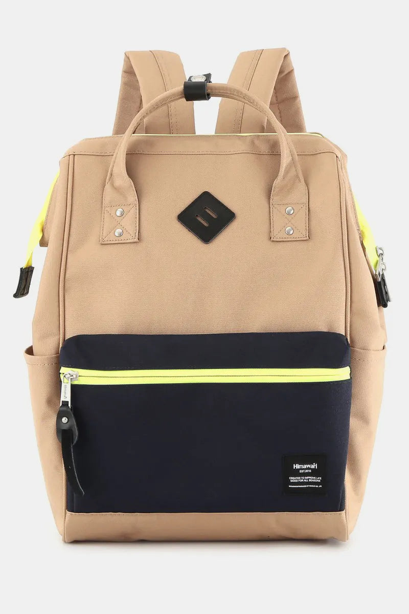 Contrast Waterproof Backpack with Reinforced Edges Durable & Stylish