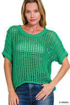 Zenana Fishnet Crochet Knit Cover-Up – Chic Boho Summer Style