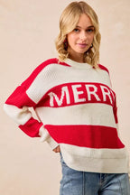 MERRY Graphic Holiday Pullover Sweater