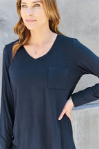V-Neck Long Sleeve Top – Classic, Flattering & Versatile
