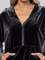 Half Zip Kangaroo Pocket Hoodie – Cozy Casual Pullover