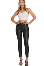 Zenana Faux Leather Stretch Skinny Pants – Sleek Edgy Style
