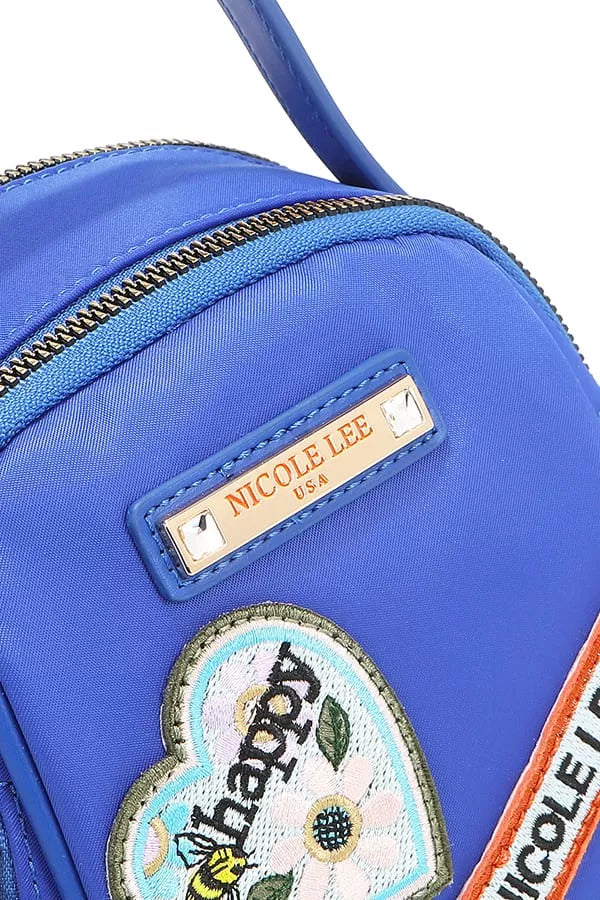 Embroidered Travel Patch Bag | Multi-Way Backpack, Crossbody & Handbag