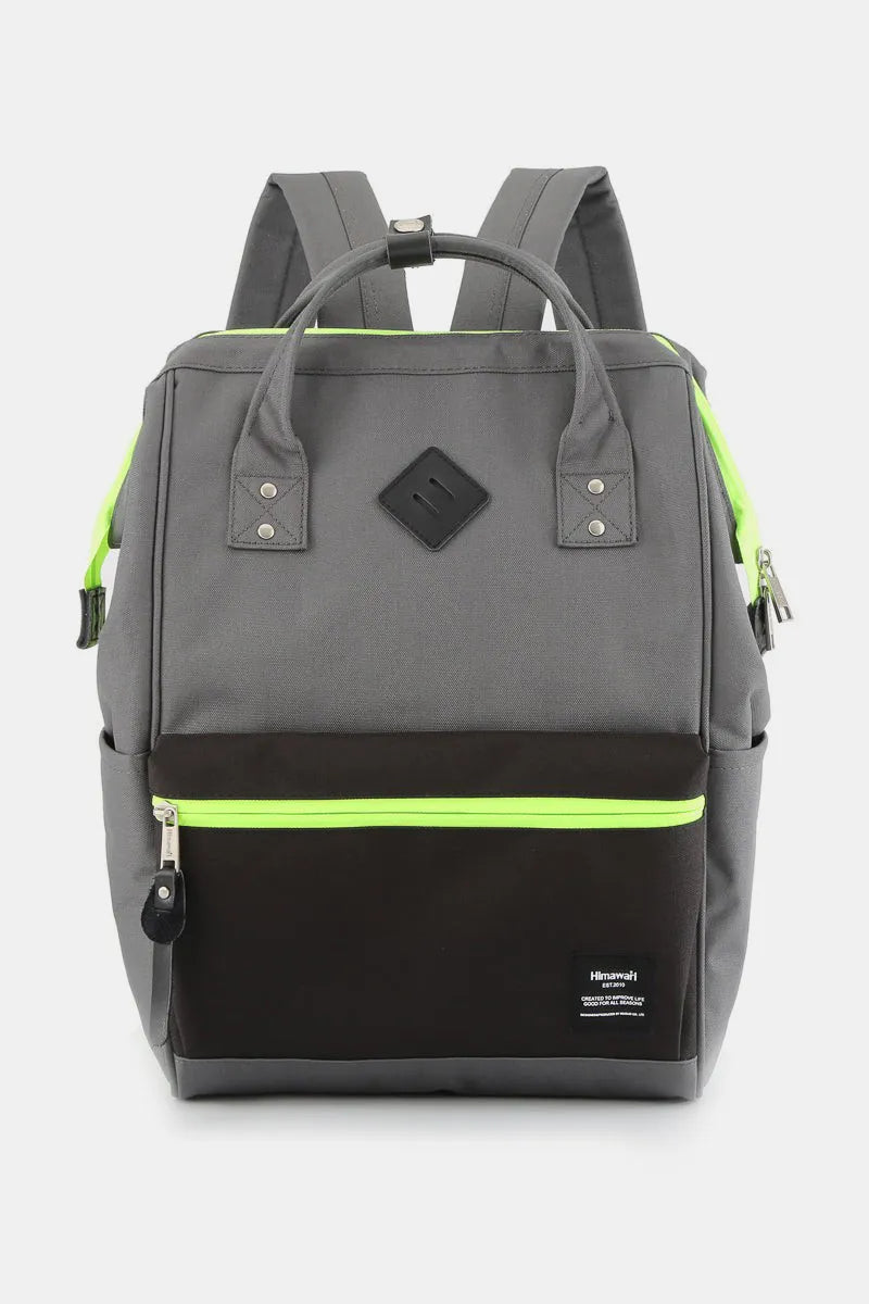 Contrast Waterproof Backpack with Reinforced Edges Durable & Stylish