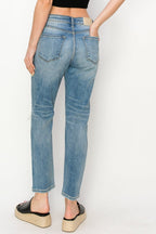 Artemis Vintage High Rise Mom Jeans – Stretchy Classic Denim Fit