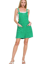 Woven Double Gauze Acid Washed Romper – Soft & Stylish One-Piece