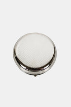 Nicole Lee Metallic Circular Pill Case – Chic, Compact & Organized