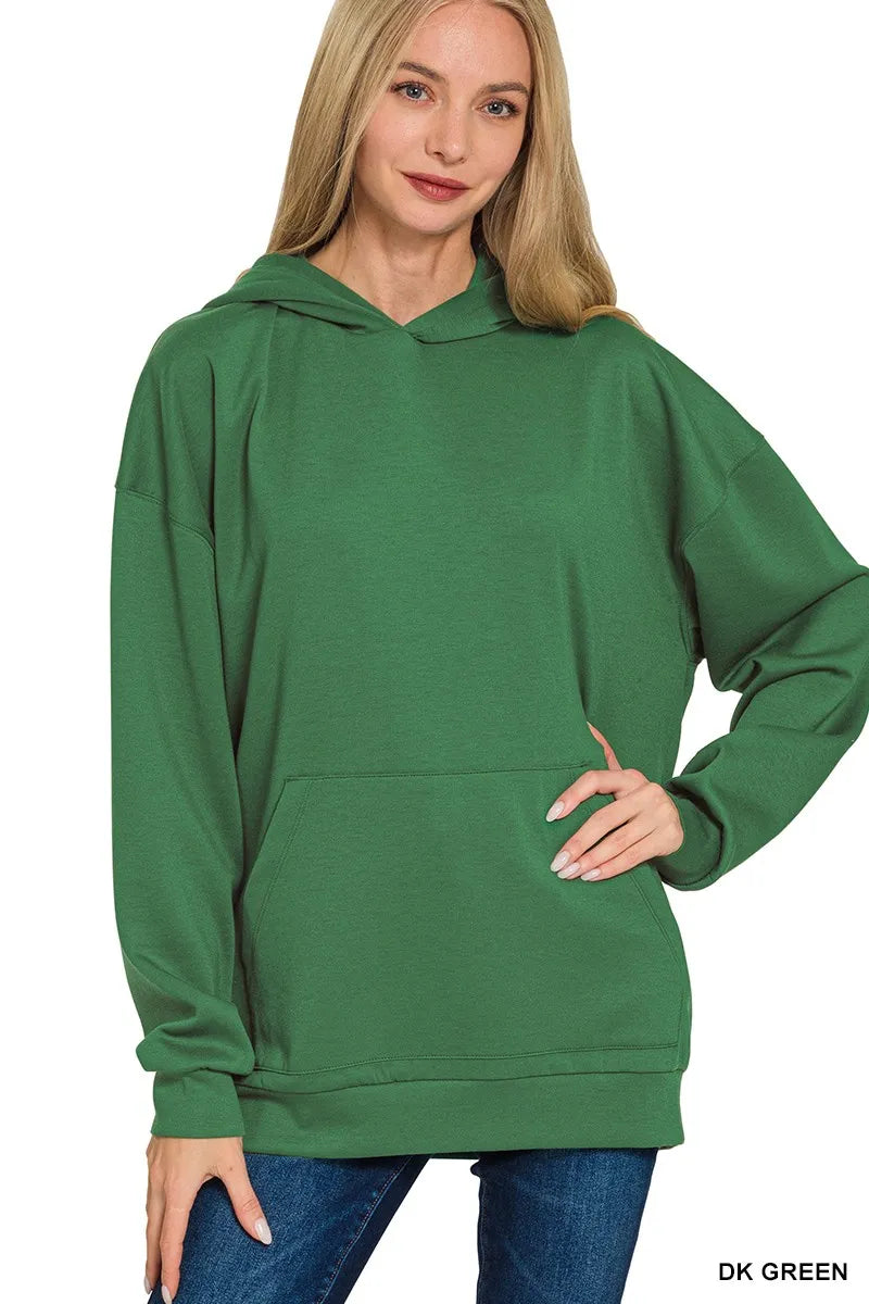 Oversized Scuba Hoodie – Cozy Loungewear with Kangaroo Pocket