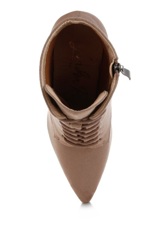 Rag Company Nesta Lace Up Boots – Sleek Stiletto Heel Fashion