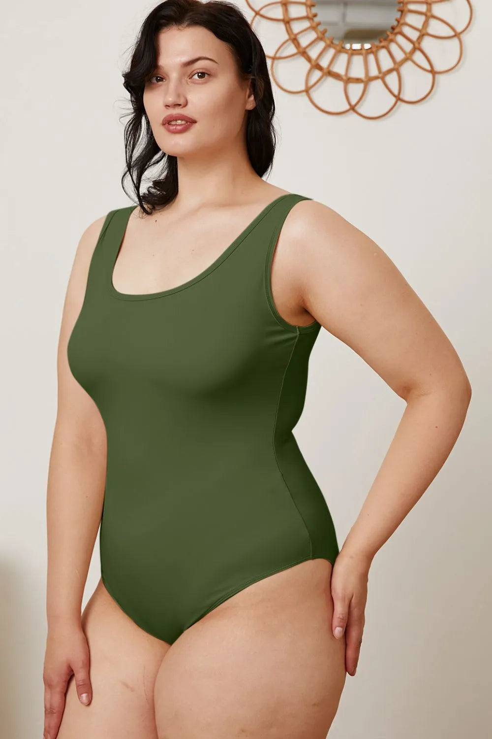 Square Neck Sleeveless Bodysuit – Sleek, Flattering & Versatile