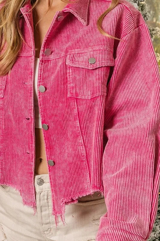 Vintage Washed Corduroy Jacket – Soft Retro Layering Piece