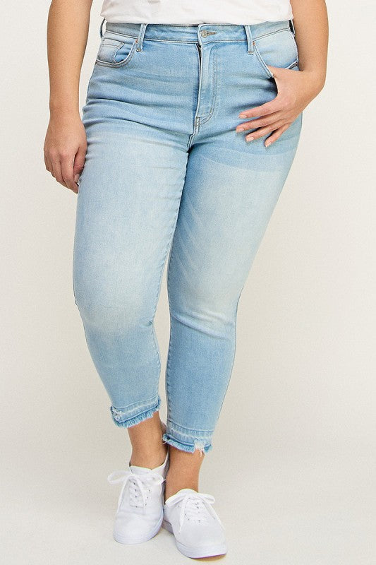 Artemis Vintage Plus High Rise Crop Skinny Jeans – Chic Flattering Fit