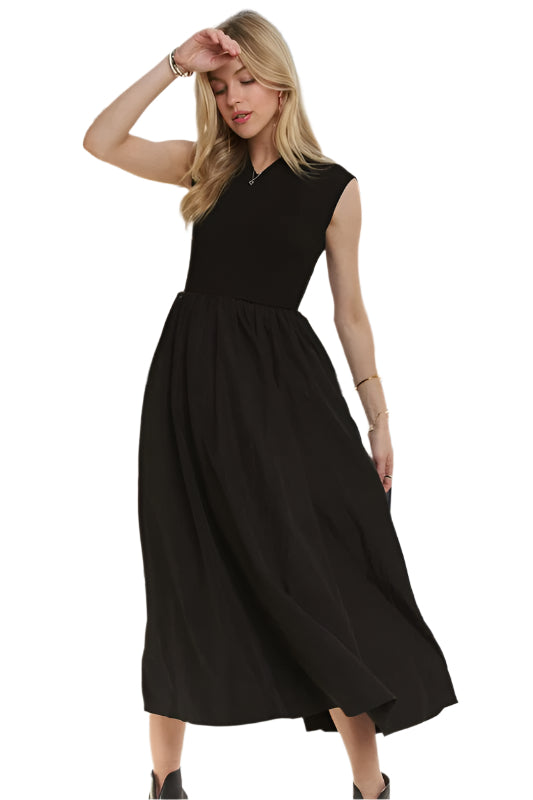 ADORA V-Neck Cap Sleeve Dress