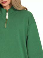 Fleece Half Zip Sweatshirt – Cozy & Versatile Casual Layer
