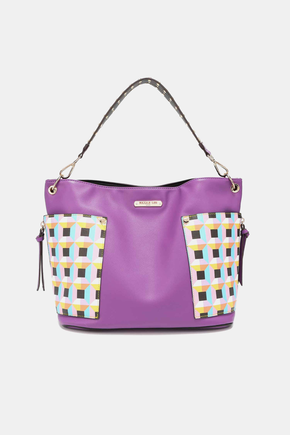 Nicole Lee 3-Piece Bag Set – Shoulder, Crossbody & Heart Coin Pouch