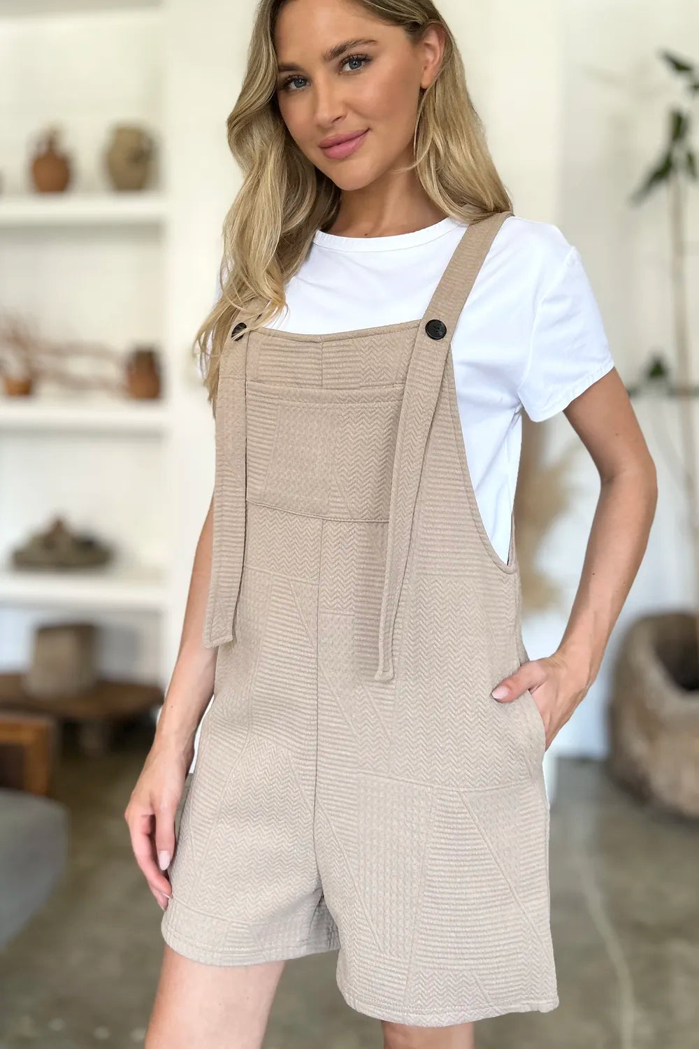 Textured Sleeveless Romper – Lightweight, Stylish & Summer-Ready