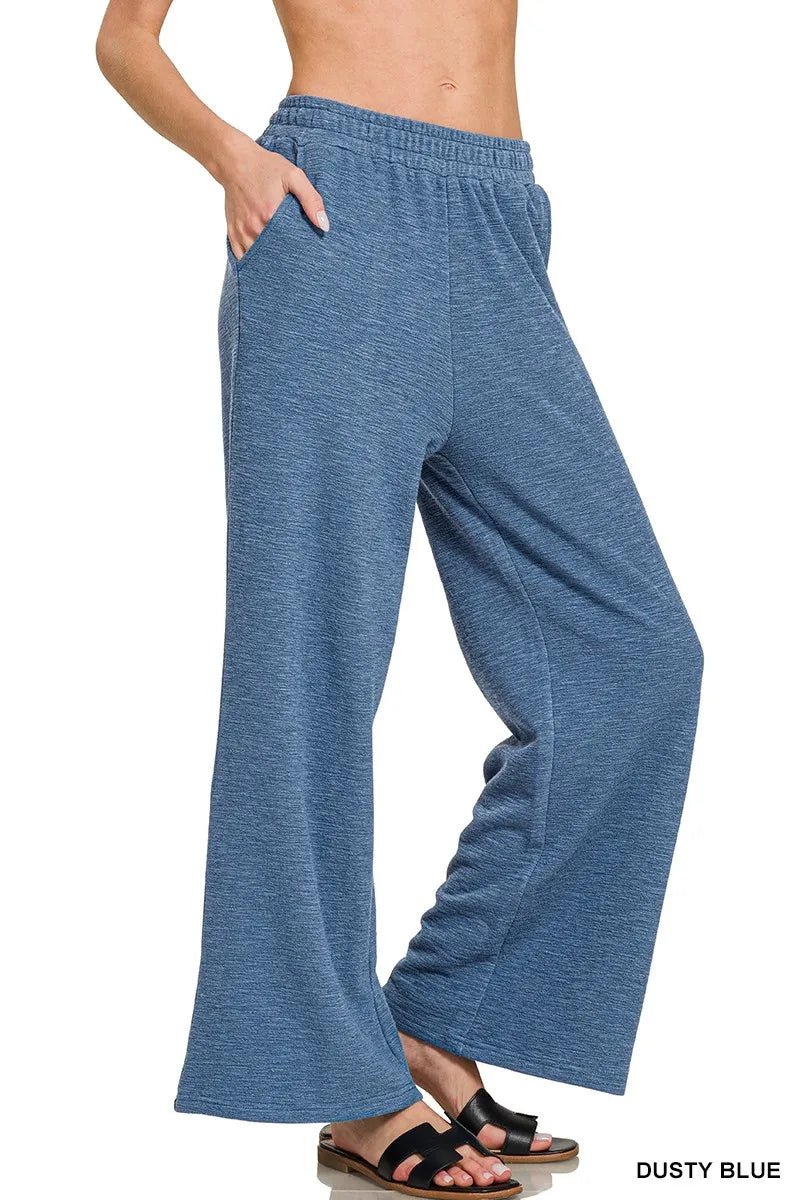 Zenana Cotton Slub Wide Leg Pants – Relaxed, Chic & Comfortable Everyday Style
