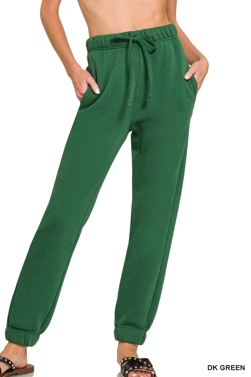 Fleece Jogger Sweatpants – Soft, Warm, Tapered Fit with Pockets
