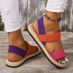 Open Toe Flat Sandals – Casual Comfortable Summer Shoes