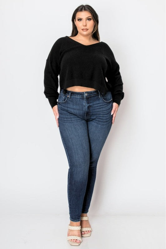 Artemis Vintage Corset Plus Super Skinny Jeans Flattering Fit with Sculpted