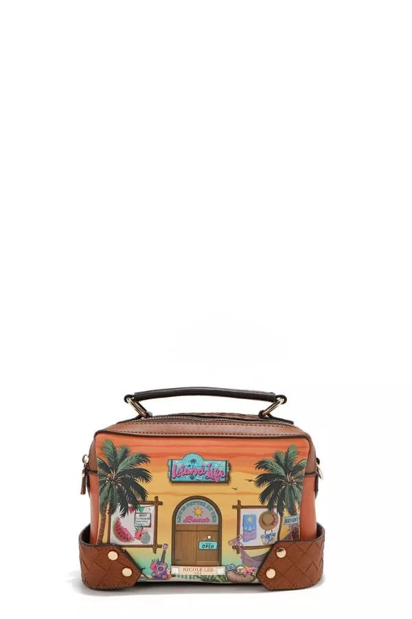 Sun & Sand 3-Piece Set | Tropical Handbag, Crossbody & Wallet Trio