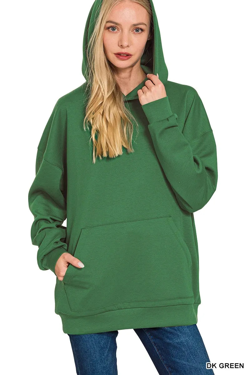 Oversized Scuba Hoodie – Cozy Loungewear with Kangaroo Pocket