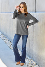 Round Neck Long Sleeve Top – Classic, Comfy & Versatile