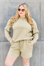 Textured Long Sleeve Top & Shorts Set – Comfy, Stylish & Versatile