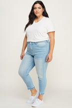 Artemis Vintage Plus High Rise Crop Skinny Jeans – Chic Flattering Fit