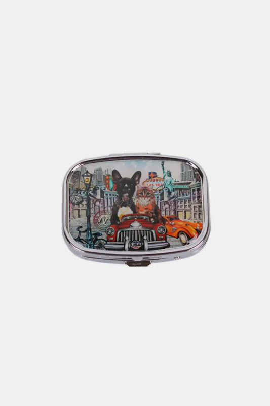 Nicole Lee Metallic Rectangular Pill Case – Chic & Secure Storage